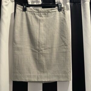 J. CREW • Super 120s- Light Gray Wool Pencil Skirt